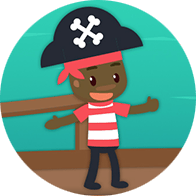 Artwork: a child dressed as a pirate